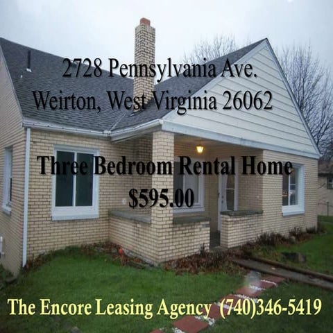 2728 Pennsylvania Ave. Weirton, WV 26062