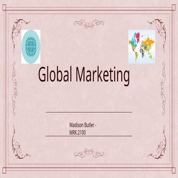 Understanding Key Concepts and Strategies in Global Marketing