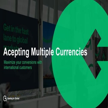 Accepting Multiple Currencies