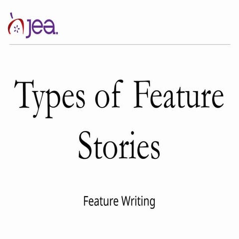 Lecture on the types of Feature Writing article | PPTX