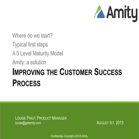 Improving the Customer Success Process.