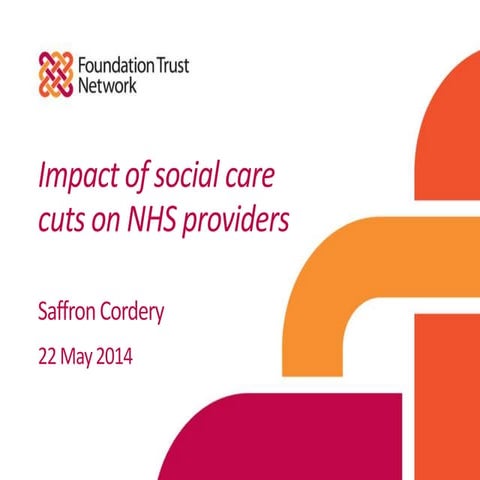 Saffron Cordery: Impact of social care cuts on NHS providers