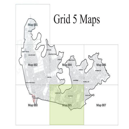 City of Canada Bay LEP Grid 5 Maps