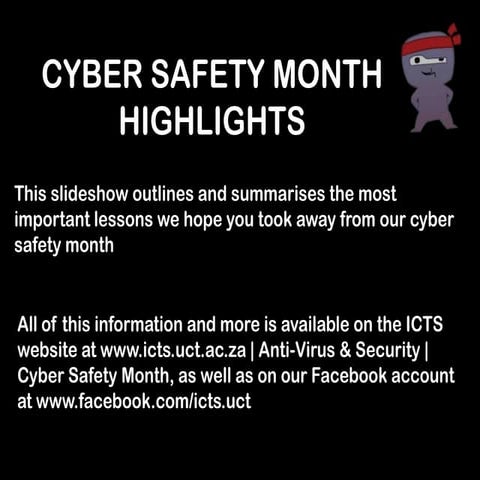  Cyber Safety Month summary