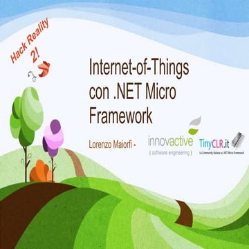 Internet of Things con .Net Micro Framework: un mondo di device interconnessi