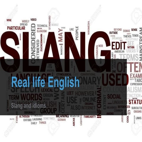 English slang and idioms for English learners