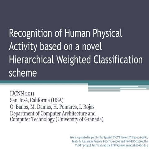 Recognition of Human Physical Activity based on a novel Hierarchical Weighted...