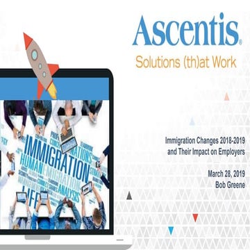 HR Webinar: Immigration Changes and the Impact to Employers: 2018-2019
