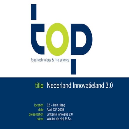 Nederland Innovatieland 3.0 