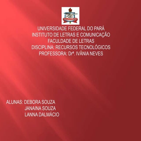 Slides iA APROPRIAÇÃO DE RECURSOS TECNOLÓGICOS PELOS POVOS INDÍGENASvânia