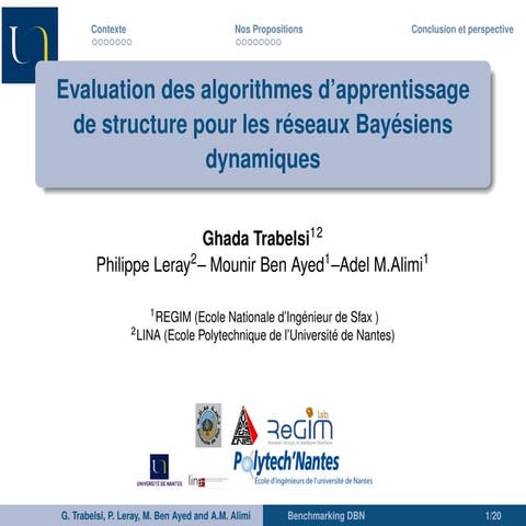 Evaluation des algorithmes d’apprentissage de structure pour les réseaux Bayé...