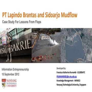 PT Lapindo Brantas: The Mudflow | PPTX