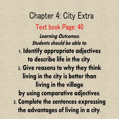 Slides living in the city