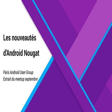 Android Nougat (7.0) : Nouveautés Android TV et Direct Boot