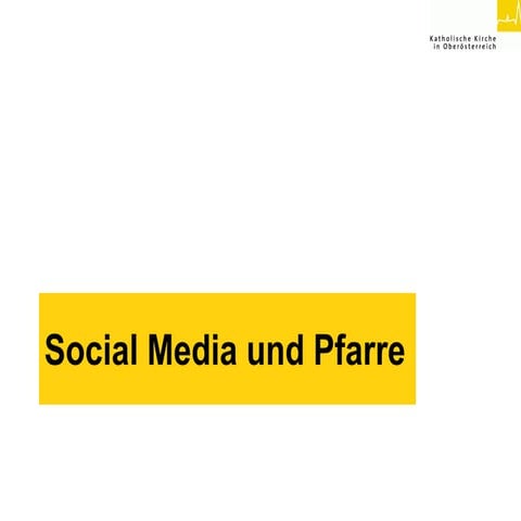 Pfarren auf Facebook und im Social Web
