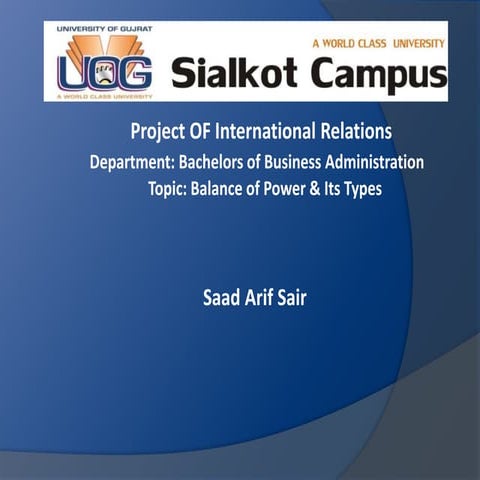 Types of Balance of Power