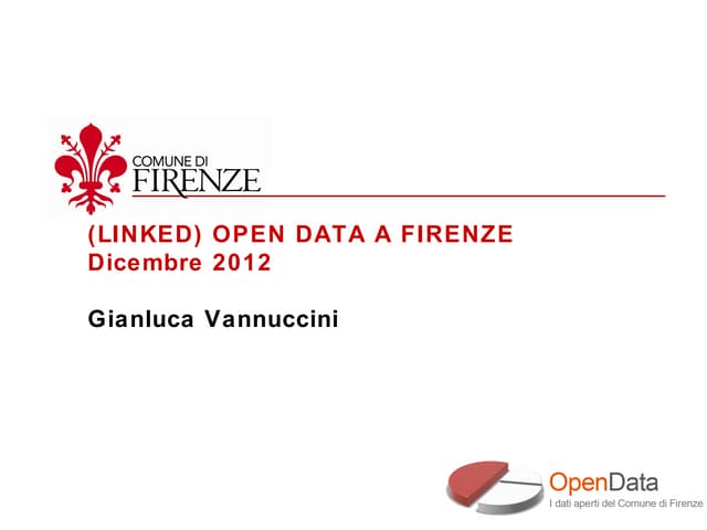 (LINKED) OPEN DATA A FIRENZE
