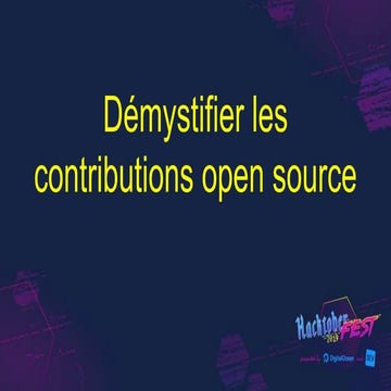 Démystifier les contributions open source