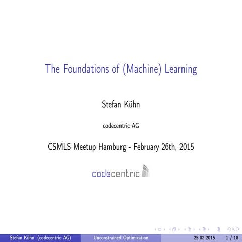 SKuehn_MachineLearningAndOptimization_2015