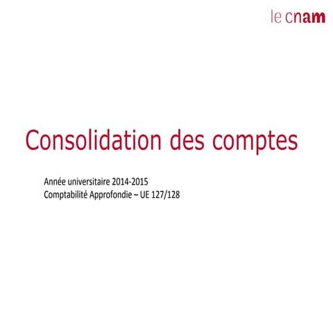 Consolidation 2 : Homogénéisation