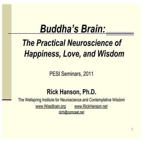Buddha's Brain: The Practical Neuroscience of Happiness, Love and Wisdom