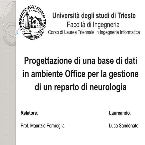 Slides prelaurea sandonato luca