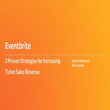Proven Strategies To Increase Ticket Sales 