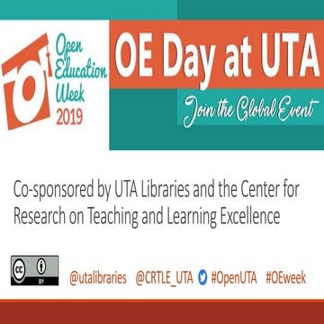 Introduction to OER for Open Education Day at UTA