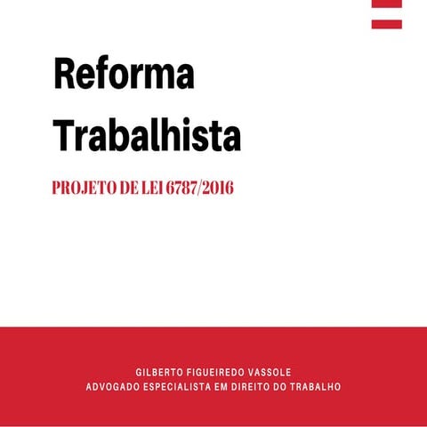 Aprovação da reforma trabalhista principais pontos - Waldemar Ramos Junior