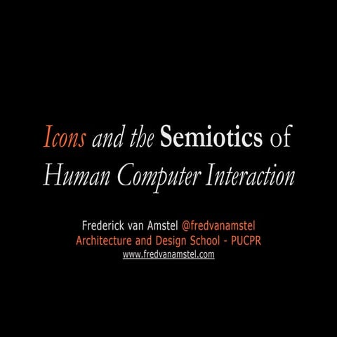 Icons and the Semiotics of Human Computer Interaction