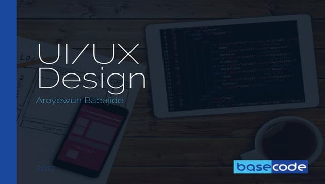 UI / UX Design Presentation | PPT