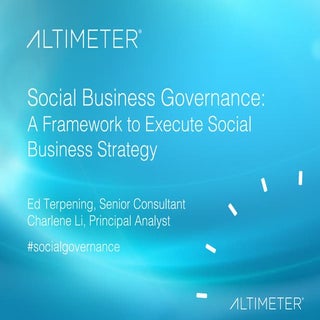 [Slides] Social Business Governance...