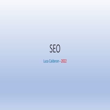  SEO on page e off page