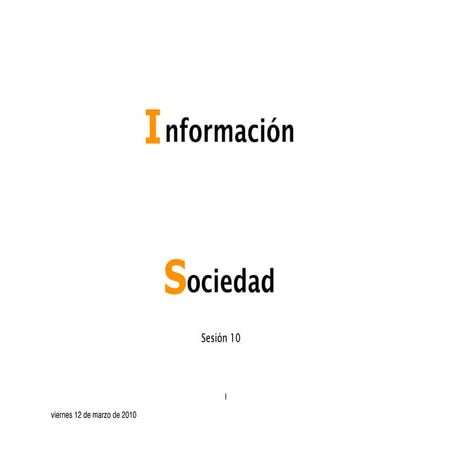 Slides Upf2010 SesióN #10