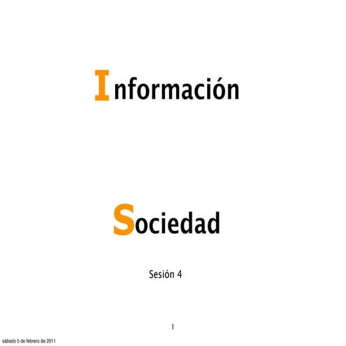 Slides upf2011 sesión #4