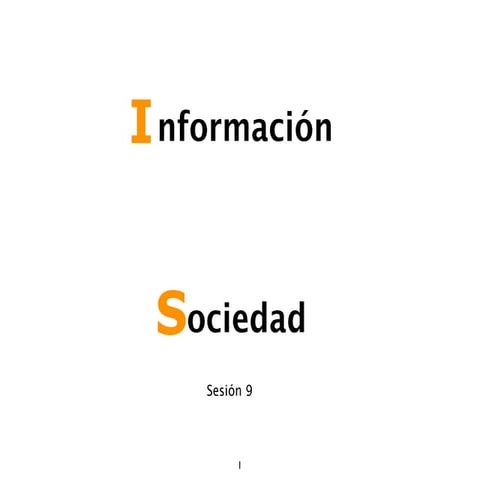 Slides upf2011 sesión #9