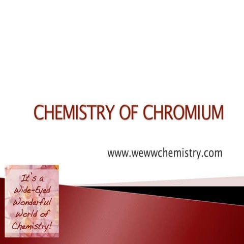 Chemistry of Chromium
