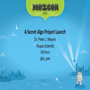 A Secret Algo Project (MozCast)