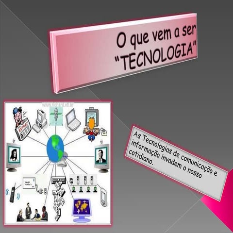 A utilização da tecnologia no nosso cotidiano | PPTX