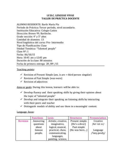 Prototype lesson plan in English | PPT