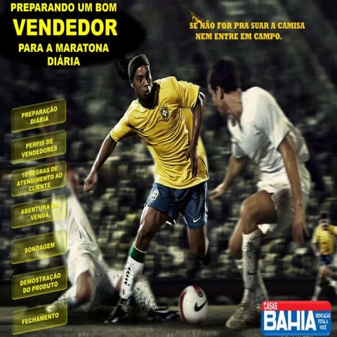 Slide treinamento de vendas