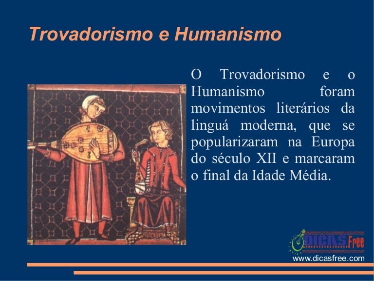 Descreva A Diferença Entre Trovadorismo E Humanismo