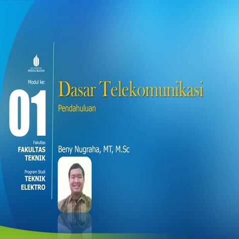 Dasar Telekomunikasi - Slide week 1b   pendahuluan