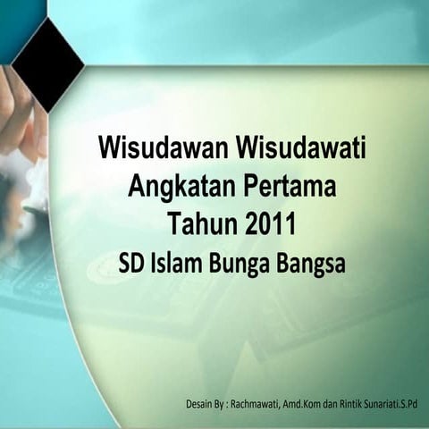 Slide wisuda angkatan pertama 