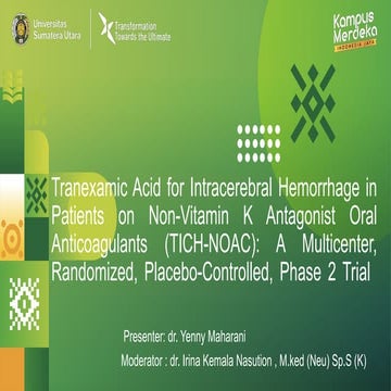 tranexamid acid for intracerebral hemmorraghe