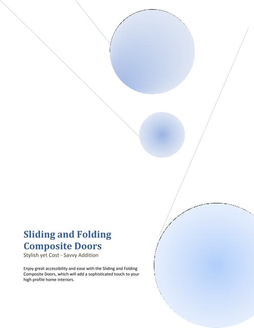 Aluminium sliding folding doors