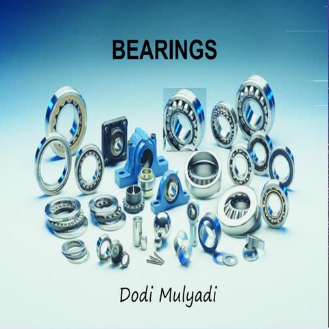 Bearing and Sliding contact bearings