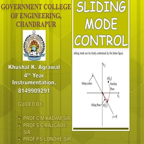 Sliding mode control | PPTX | Physics | Science