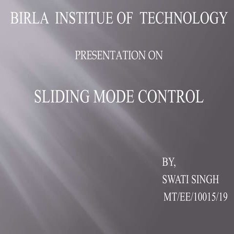 Sliding mode control