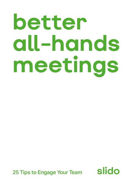 Better All-Hands Meetings: 25 Tips to Engage Your Team